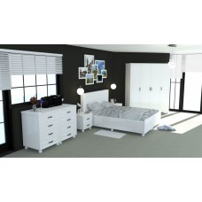 Dormitor Dynasty Alb 